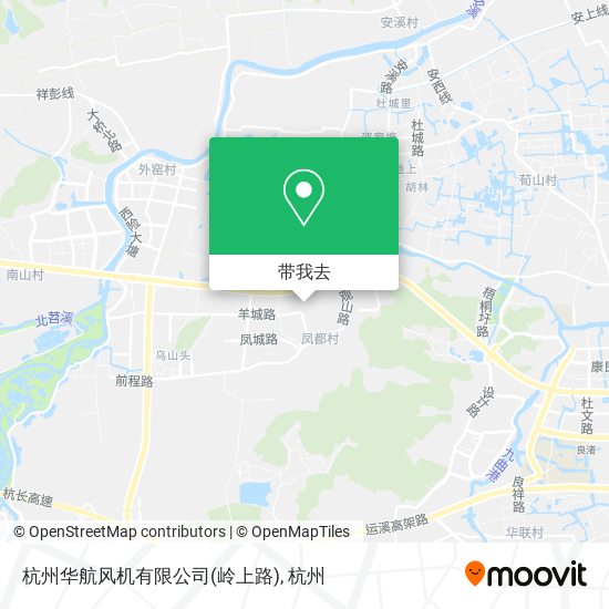杭州华航风机有限公司(岭上路)地图