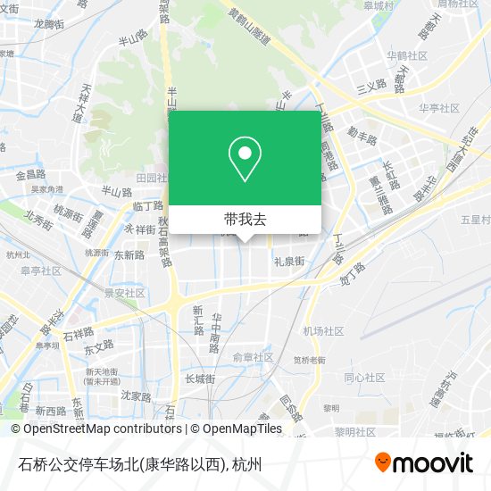 石桥公交停车场北(康华路以西)地图