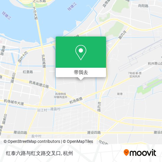 红泰六路与红文路交叉口地图