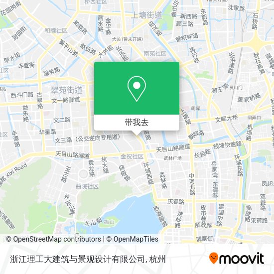 浙江理工大建筑与景观设计有限公司地图
