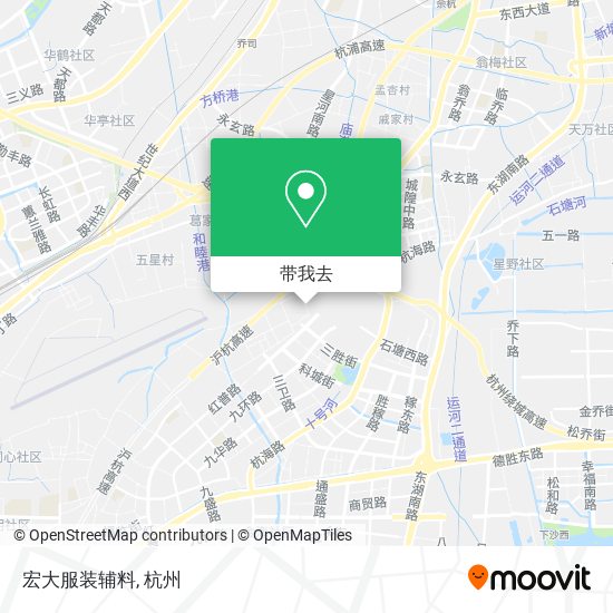 宏大服装辅料地图
