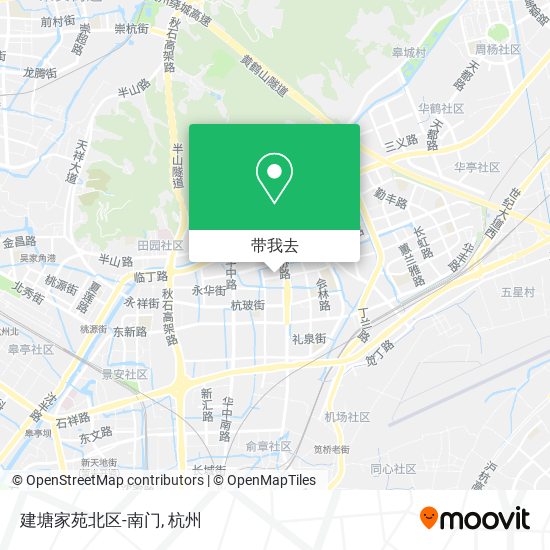 建塘家苑北区-南门地图