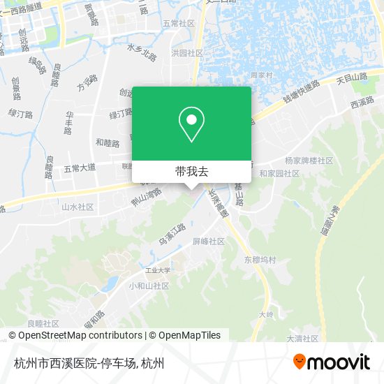 杭州市西溪医院-停车场地图