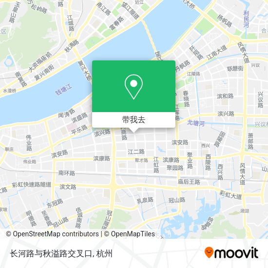 长河路与秋溢路交叉口地图