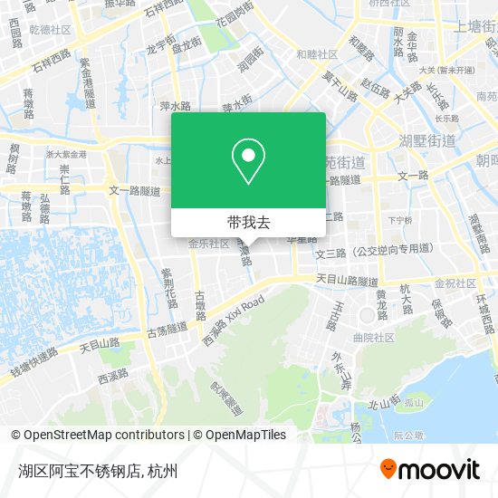 湖区阿宝不锈钢店地图