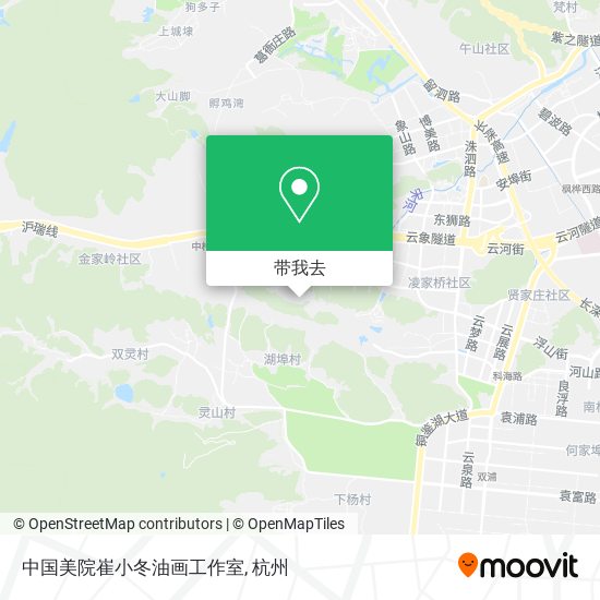 中国美院崔小冬油画工作室地图