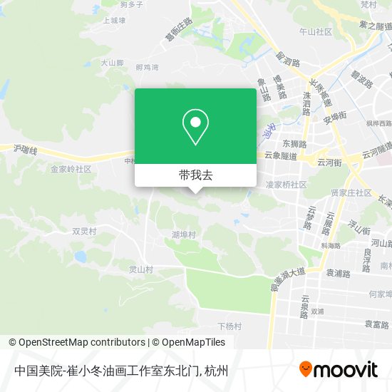 中国美院-崔小冬油画工作室东北门地图