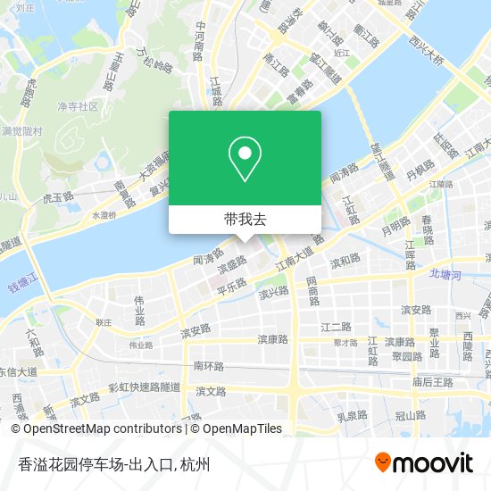 香溢花园停车场-出入口地图