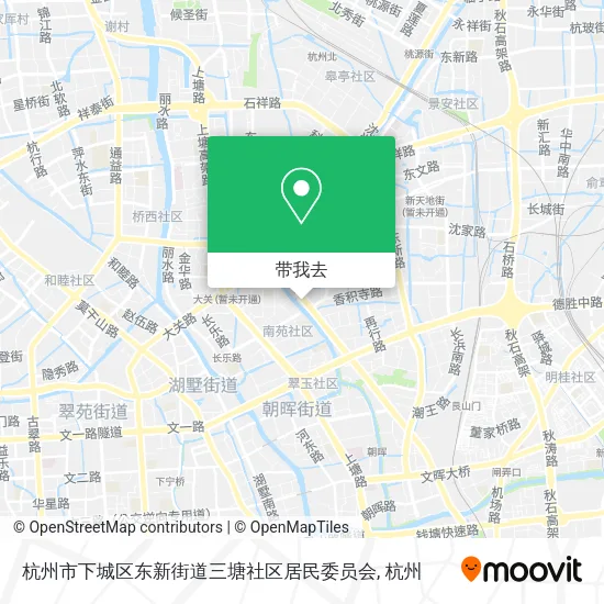 杭州市下城区东新街道三塘社区居民委员会地图
