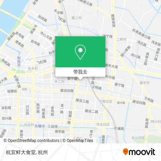 杭宜鲜大食堂地图