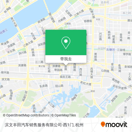 滨文丰田汽车销售服务有限公司-西1门地图
