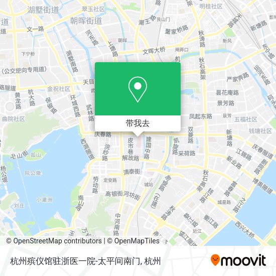 杭州殡仪馆驻浙医一院-太平间南门地图