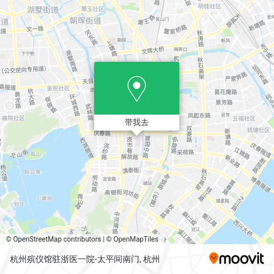 杭州殡仪馆驻浙医一院-太平间南门地图