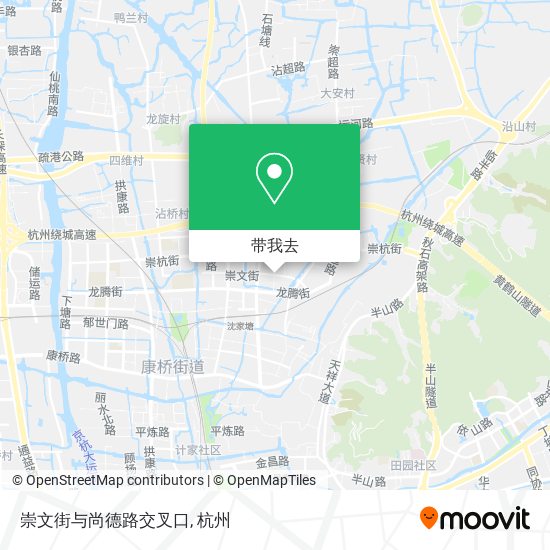 崇文街与尚德路交叉口地图