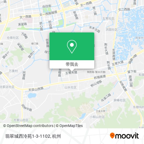 翡翠城西泠苑1-3-1102地图