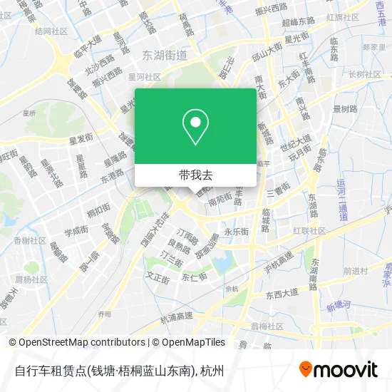 自行车租赁点(钱塘·梧桐蓝山东南)地图
