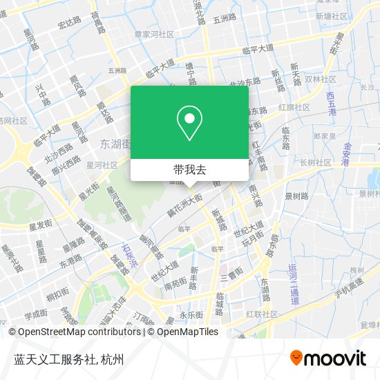 蓝天义工服务社地图