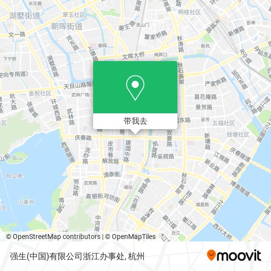 强生(中国)有限公司浙江办事处地图