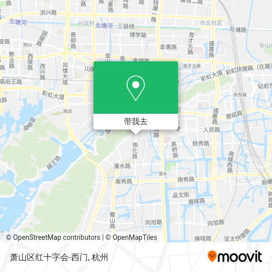萧山区红十字会-西门地图