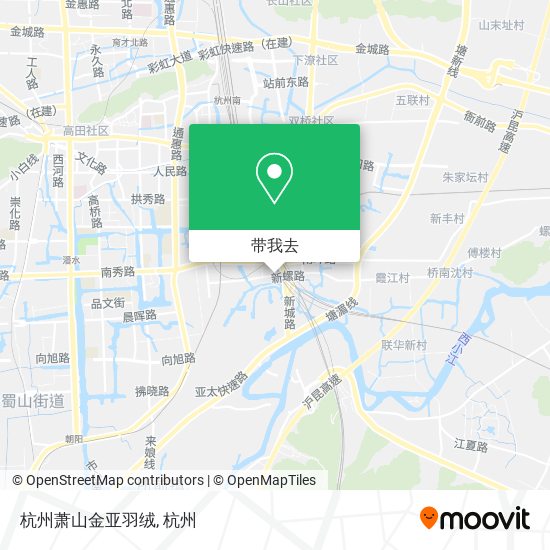 杭州萧山金亚羽绒地图