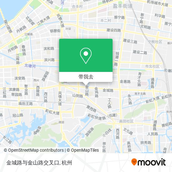 金城路与金山路交叉口地图