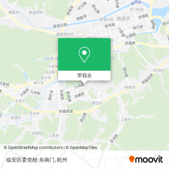 临安区委党校-东南门地图