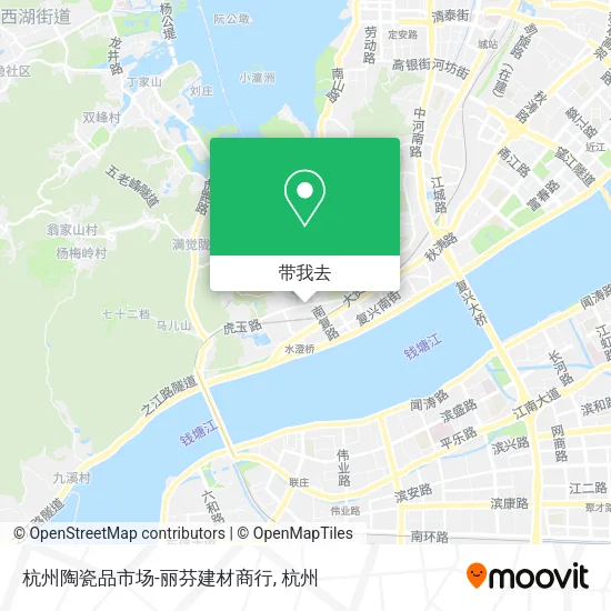 杭州陶瓷品市场-丽芬建材商行地图