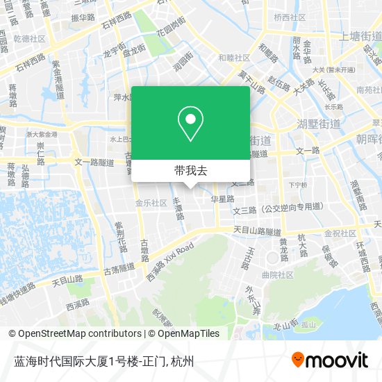 蓝海时代国际大厦1号楼-正门地图
