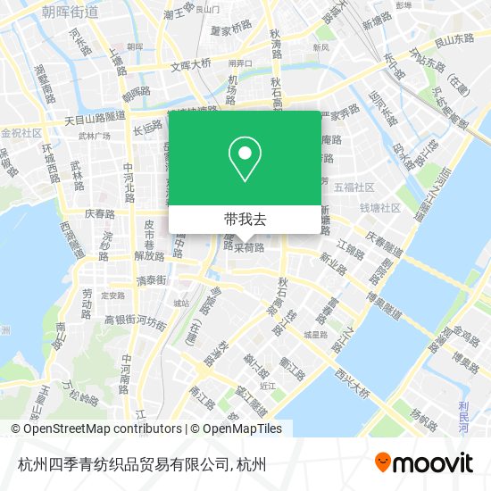 杭州四季青纺织品贸易有限公司地图