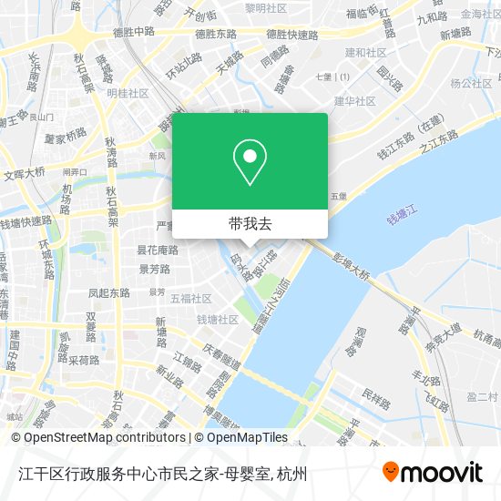 江干区行政服务中心市民之家-母婴室地图