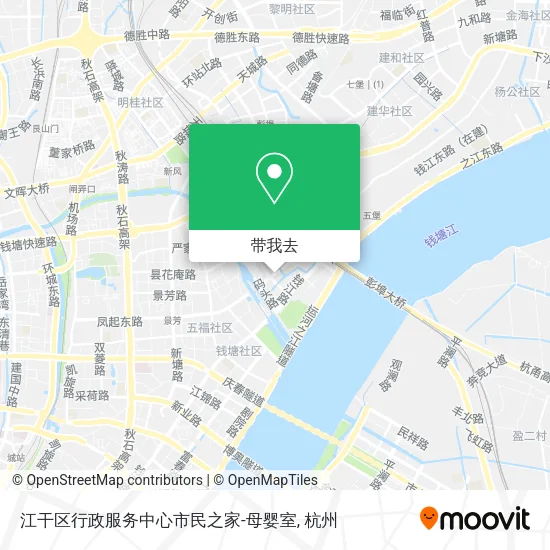 江干区行政服务中心市民之家-母婴室地图