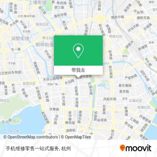 手机维修零售一站式服务地图
