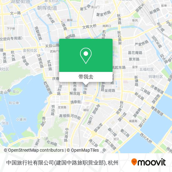 中国旅行社有限公司(建国中路旅职营业部)地图