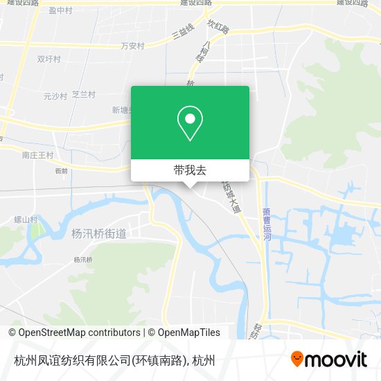 杭州凤谊纺织有限公司(环镇南路)地图