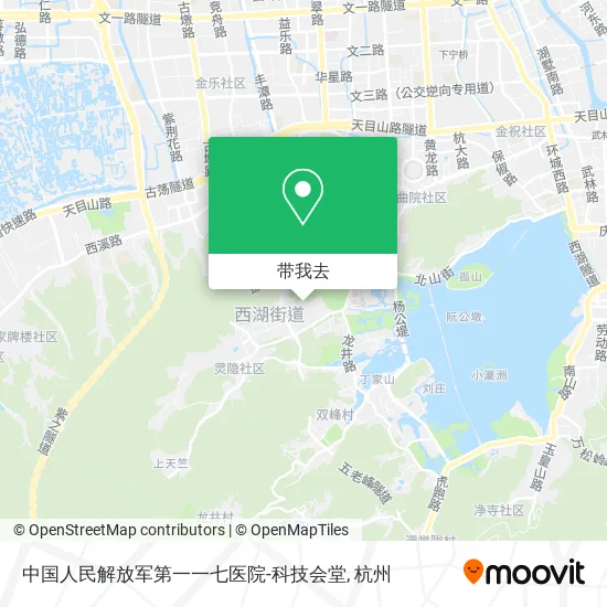 中国人民解放军第一一七医院-科技会堂地图