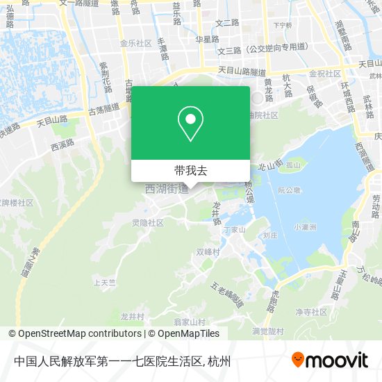 中国人民解放军第一一七医院生活区地图