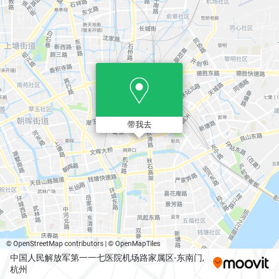 中国人民解放军第一一七医院机场路家属区-东南门地图