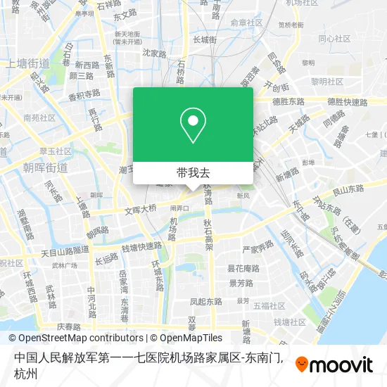 中国人民解放军第一一七医院机场路家属区-东南门地图