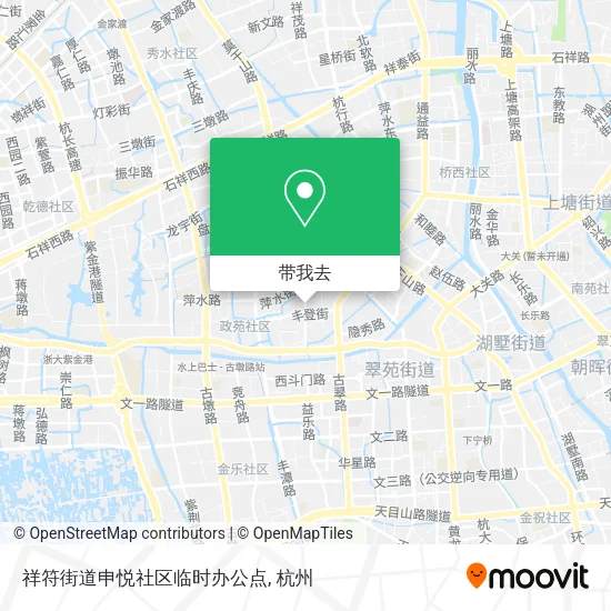 祥符街道申悦社区临时办公点地图