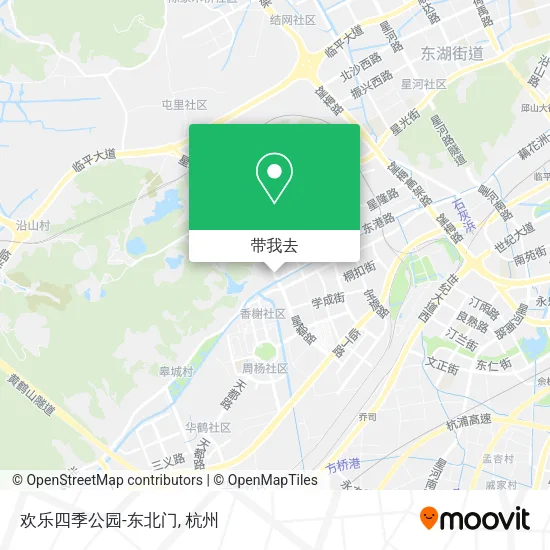 欢乐四季公园-东北门地图