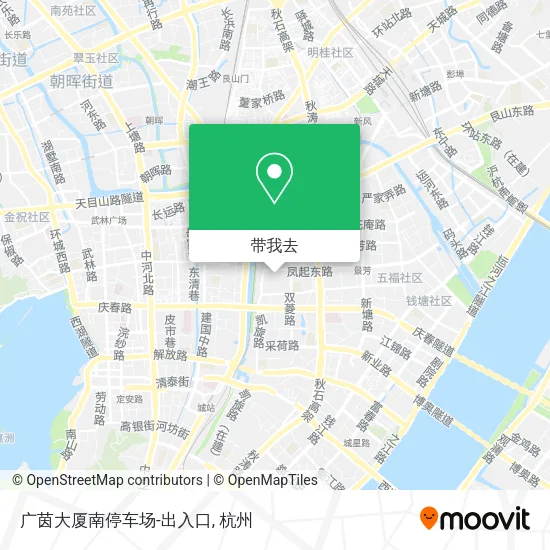 广茵大厦南停车场-出入口地图