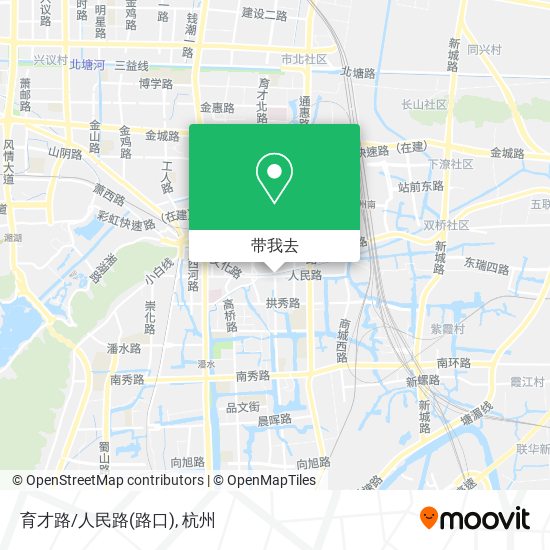 育才路/人民路(路口)地图