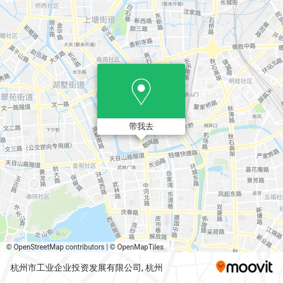 杭州市工业企业投资发展有限公司地图