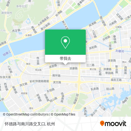 怀德路与南川路交叉口地图