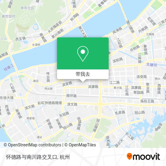 怀德路与南川路交叉口地图