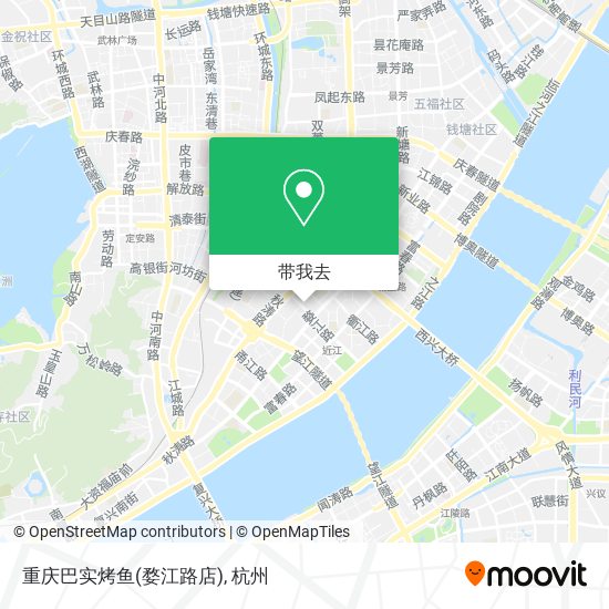 重庆巴实烤鱼(婺江路店)地图