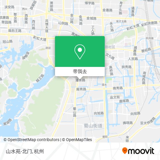 山水苑-北门地图