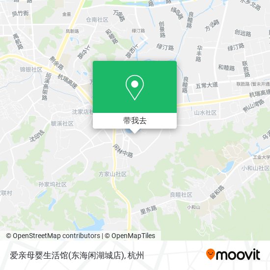 爱亲母婴生活馆(东海闲湖城店)地图