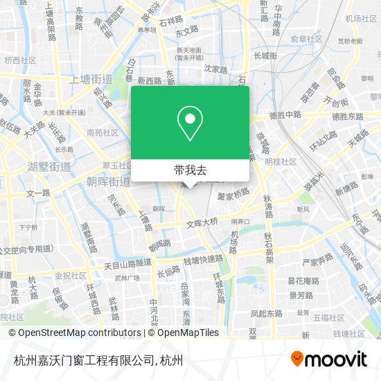 杭州嘉沃门窗工程有限公司地图