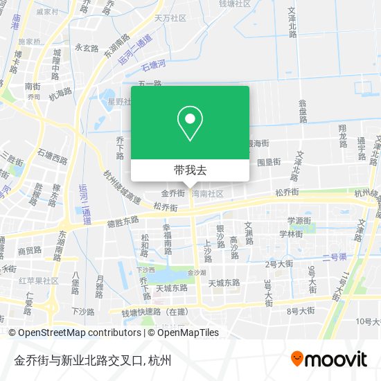金乔街与新业北路交叉口地图